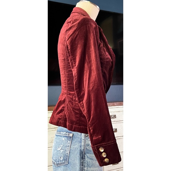 Anthropologie Velvet Blazer Size 6 RUNS SMALL - Picture 8 of 16
